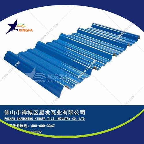 厚度3.0mm蓝色900型PVC塑胶瓦 石家庄工程钢结构厂房防腐隔热塑料瓦 pvc多层防腐瓦生产网上销售